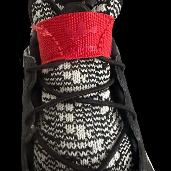 Adidas Originals X PLR Running Jogging Run Shoes Men Size 7 ART CP9797 Black/Red - Picture 3 of 8